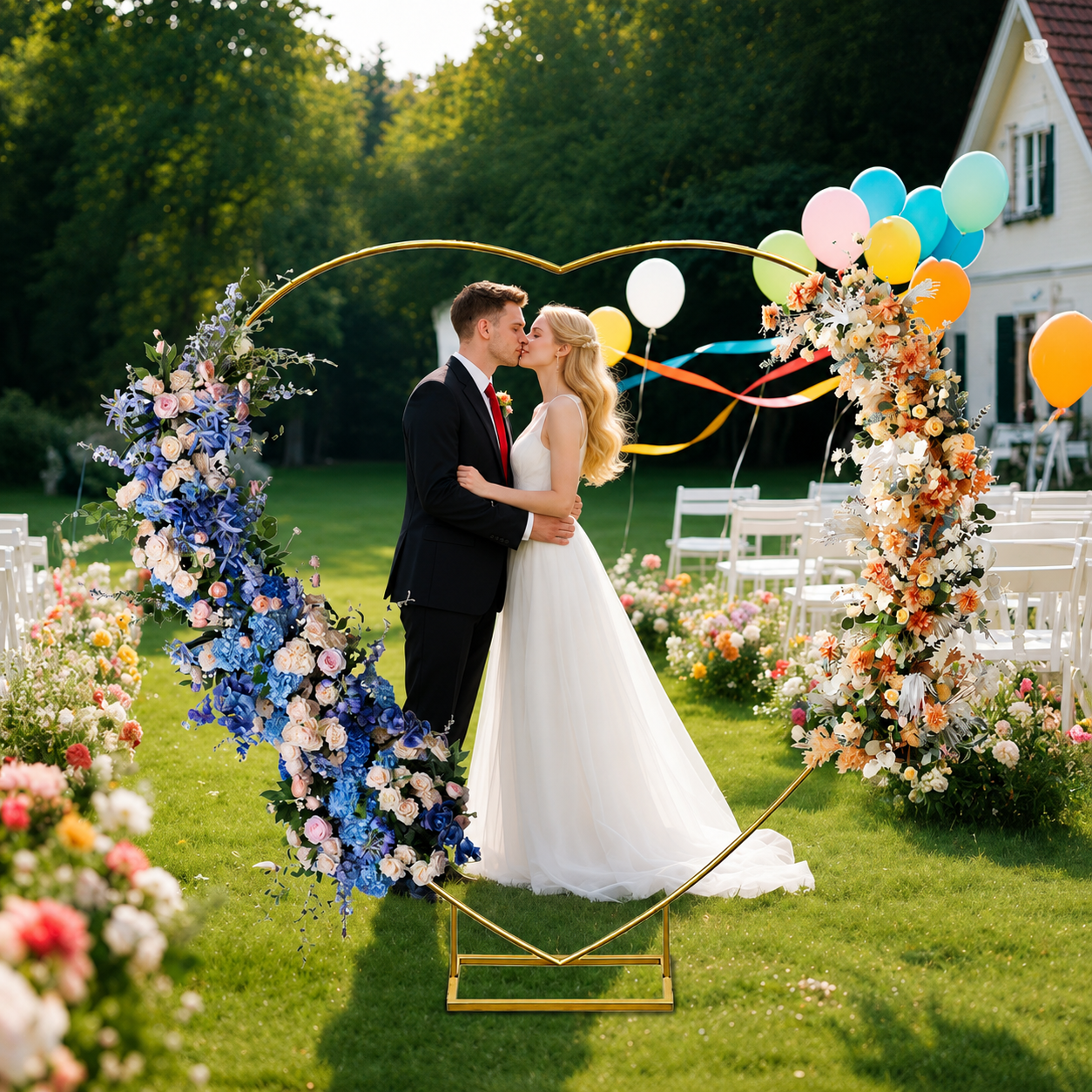 Arche en cœur pour mariage – Image 2