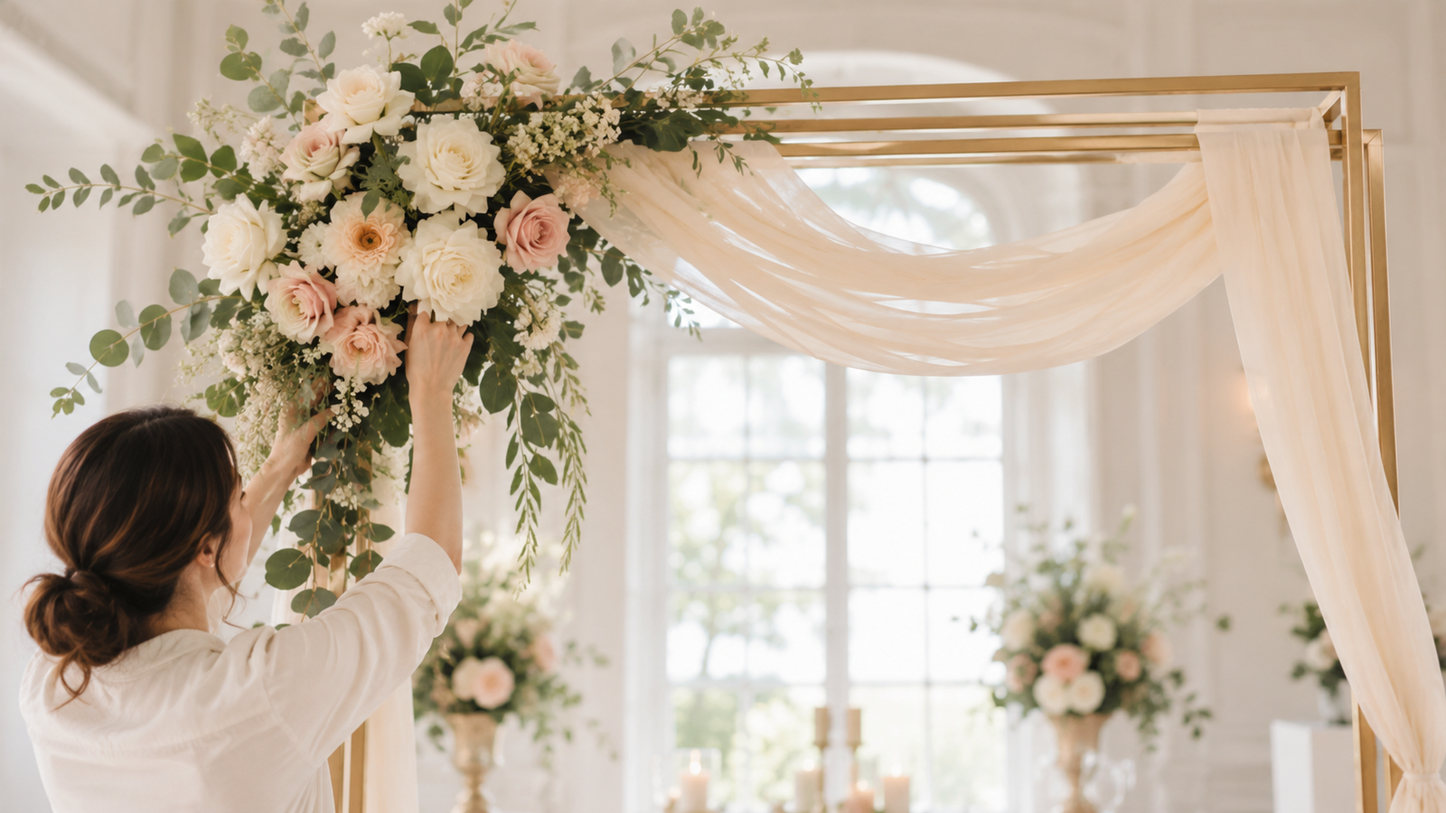 comment décorer une arche de mariage
